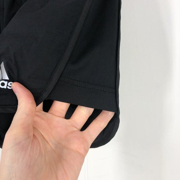 Adidas X-City Padded Running Short High Rise Drawstring Pockets 4" Size XS Black - Picture 4 of 15